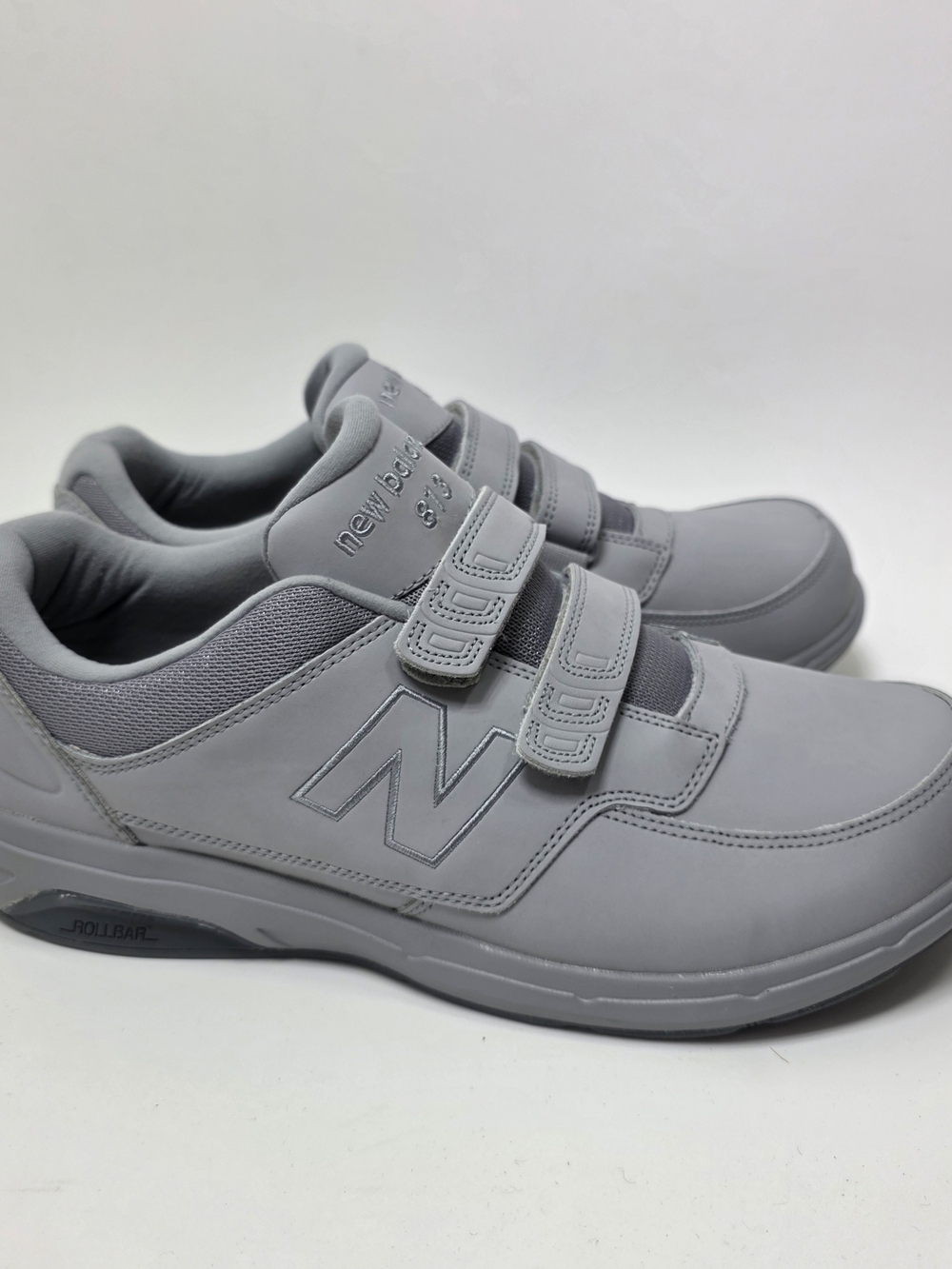 New Balance 813 Hook and Loop Cushioned Comfort Shoe Mens Gray Size 11.5